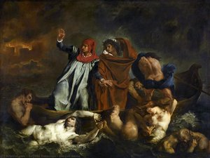 La Barca Di Dante — Eugène Delacroix