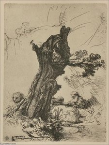 St. Jerome Writing, Seated near a Large Tree