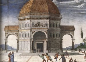 Christ Handing The Keys To St Peter (detail) — Vannucci Pietro (le Perugin)