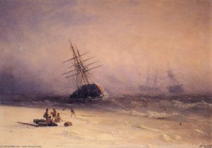 Naufragio En El Mar Negro — Iván Aivazovski