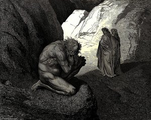 Forbannet Ulv! La Din Vrede Innvendig På Deg Selv, Og Spis Deg Opp! — Gustave Doré