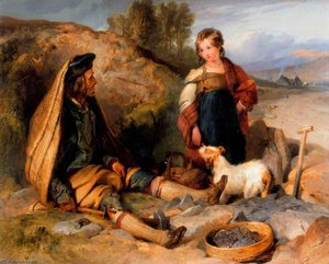 The Stone Breaker And His Daughter — Sir Edwin Henry Landseer