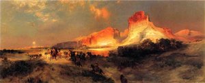 Green River Cliffs, Wyoming 1 — Thomas Moran