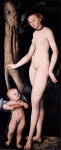 Venus Und Amor Mit Einer Wabe — Lucas Cranach Der Ältere