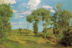 Landscape On The Shore Of Lez — Frédéric Bazille