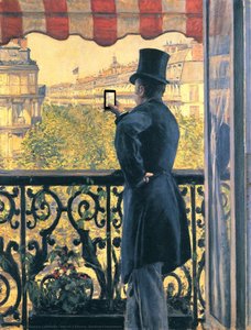 Man On A Balcony, Boulevard Haussmann — Gustave Caillebotte