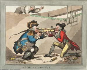 Slugs In A Saw - Pit — Thomas Rowlandson