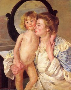 Mutter Und Kind (auch Bekannt Als Der Spiegel) — Mary Stevenson Cassatt