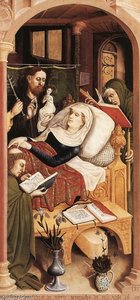 The Death Of The Virgin (detail) — Hans Multscher