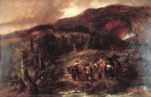 Landscape With Hunting Party — John Gilbert