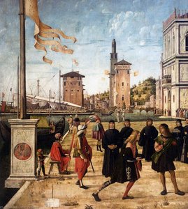 Il Ritorno Degli Ambasciatori Alla Corte Inglese (dettaglio) — Vittore Carpaccio