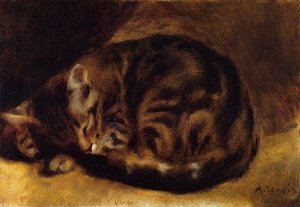Sleeping Cat — Pierre-auguste Renoir
