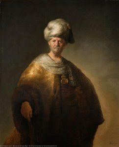 Ritratto Di Un Uomo Con Abito Orientale — Rembrandt Van Rijn