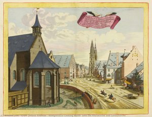 Königstrasse Looking North, With The Klarakirche And Lorenzkirche — Johann Andreas Graff