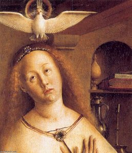 Ghent Altarpiece: Mary Of The Annunciation (detay) — Jan Van Eyck