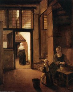 Interior Of A Dutch House — Pieter De Hooch