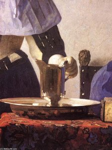 Ung Kvinna Med En Vattenkanna — Johannes Vermeer