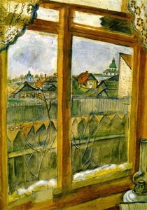 Výhľad Z Okna (víťebsk) — Marc Chagall