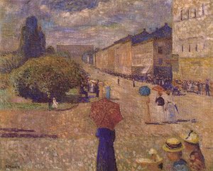 Vår Dag På Karl Johans Gata — Edvard Munch