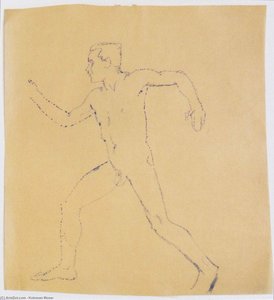 Study For The Wanderer — Koloman Moser