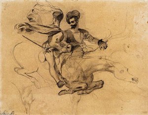 Illustration For Goethe's Faust — Eugène Delacroix