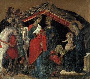 La Maestà Altarpiece, Dettaglio Dalla Predella Featu — Duccio Di Buoninsegna