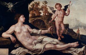 Venus And Amor — Maerten Van Heemskerck
