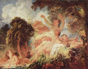 Les Baigneuses — Jean-honoré Fragonard