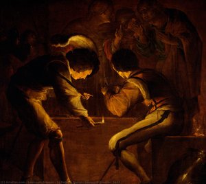 St Peter"s Denial, Leonaert Bramer, 1642 — Леонарт Брамер