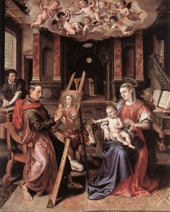 St Luke Painting The Virgin Mary — Maarten De Vos