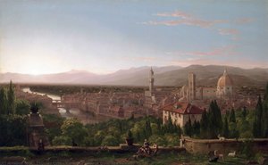 Ansicht Von Florenz Aus San Miniato — Thomas Cole