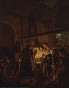 The Blacksmith's Shop — Joseph Wright Af Derby