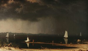 Thunder Storm On Narragansett Bay — Martin Johnson Heade