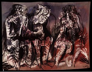 Three Seated Figures — Henry Moore