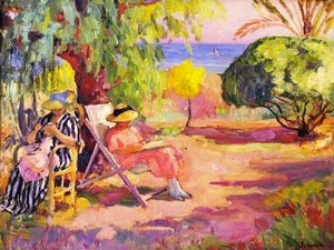 Women Sewing — Henri Lebasque