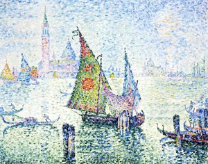 La Voile Verte, Venise — Paul Signac
