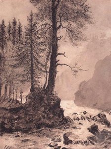 Mountain River — Ivan Ivanovich Shishkin