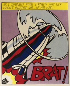 Alors Que J'ouvrais Le Feu, Je Savais Pourquoi Tex Ne M'avait Pas Appelé... S'il L'avait Fait — Roy Lichtenstein