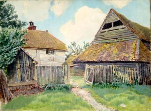 Exterior View Of Cottage At Ockley, Surrey — Ernest C. Christie