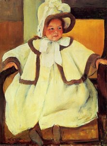 Ellen Mary Cassatt In Einem Weißen Mantel — Mary Stevenson Cassatt