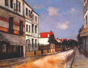 Rue A Asnieres — Maurice Utrillo