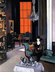 Interior: The Orange Blind — Francis Campbell Cadell
