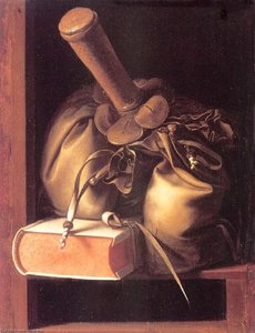Still Life With Book And Purse — Gerrit Dou