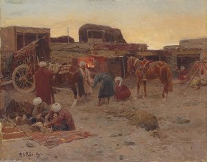 Evening Falls At The Camp