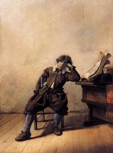 Young Scholar In His Study: Melancholy — Pieter Jacobsz Codde