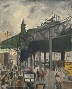 Street Scene - (1920) — Joaquín Torres García