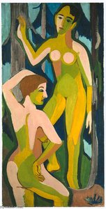 Deux Nus Dans Les Bois Ii — Ernst Ludwig Kirchner