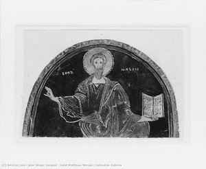 Saint Matthew, Mosaic, Cathedral, Salerno — John Singer Sargent