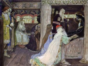 Entombment Of Alexander Nevsky — Mikhail Nesterov