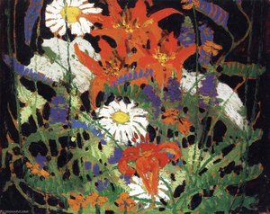 Marguerites, Wood Lilies And Vetch — توم تومسون